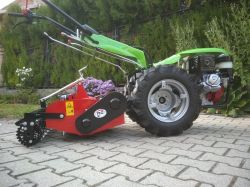 Traktor MGM Lampacrescia 13 le-s MGM Lampacrescia Castoro Super Honda ipari kivitelű síkelőkészítő-talajszekcionáló egytengelyes kistraktor