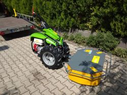 Traktor MGM Lampacrescia 13 le-s Castoro Super Honda ipari kivitelű fűkaszáló kistraktor („Kemper” jellegű kaszával)