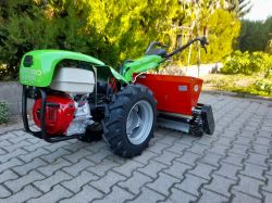 Traktor MGM Lampacrescia 13 le-s MGM Lampacrescia Castoro Super Honda ipari kivitelű fűmagvető egytengelyes kistraktor