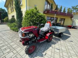 Traktor DAKR Cseh gyártmányú 22 LE-s Panter FD-52V kertészeti kistraktor