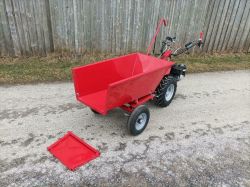 Traktor MGM Lampacrescia 13 le-s MGM-Lampacrescia Ginko R710 egytengelyes kistraktor dömper adapterrel