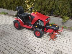 Mezőgazdasági gépek DAKR Panter FD-5 minitraktor talajmaróval, (Cseh gyártmányú), 16 LE-s, szenzációs áron