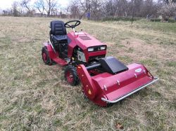  DAKR Panter FD-5 minitraktor „Y” késes szárzúzóval, (Cseh gyártmányú), 16 LE-s, szenzációs áron