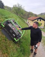 Mezőgazdasági gépek  22 LE-s, POGO MTECH SKK 90 V1 professzionális ipari távirányítós gazvágó-fűnyíró gép, 90 cm-es munkaszélesség