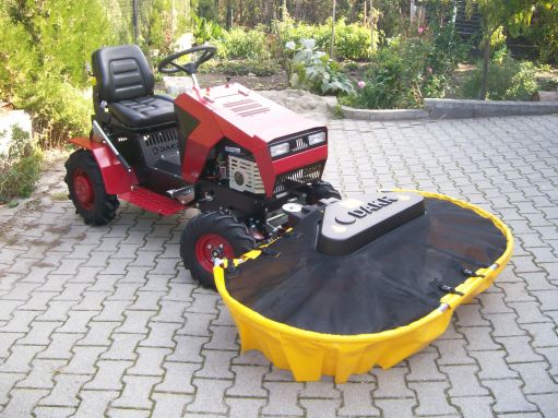 DAKR Panter FD-5 minitraktor dobos kaszával, (Cseh gyártmányú), 16 LE-s, szenzációs áron