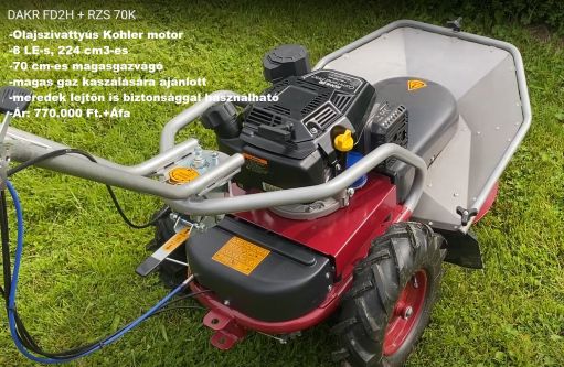 DAKR 8,0 LE-S DAKR PANTER FD-2H MAGASGAZVÁGÓ-KASZÁLÓ GÉP (CSEH GYÁRTMÁNY)
