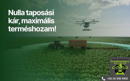  Precíziós drónszolgáltatások a hatékonyabb mezőgazdaságért országosan.