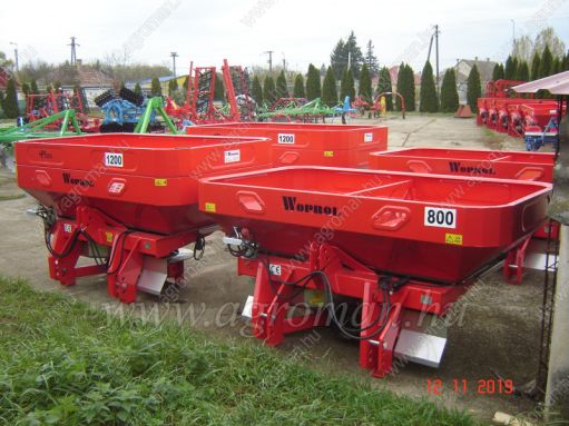 Woprol Új  műtrágyaszóró, 2 munkahengeres, 24 m, WOPROL