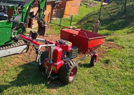 DAKR 16 LE-s Cseh gyártmányú Dakr Panter FD-3 + KOR 220 minidömper szenzációs áron