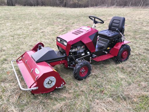 DAKR Panter FD-5 minitraktor „Y” késes szárzúzóval, (Cseh gyártmányú), 16 LE-s, szenzációs áron
