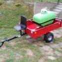 Panter 200 liters saját motoros permetezőgép rotációs kapához vagy fűnyírótraktorhoz 2. kép