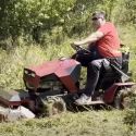 DAKR Cseh gyártmányú 16 LE-s Panter FD5 magasgazvágó fűnyíró traktor 3. kép