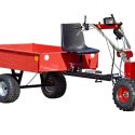 DAKR Panter 344 ECO (13 LE-s) cseh gyártmányú egytengelyes traktor utánfutóval 6. kép