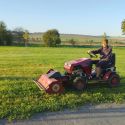 DAKR Cseh gyártmányú 16 LE-s Panter FD5 Mulcher mulcsozótraktor szuper áron 8. kép