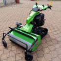MGM Lampacrescia MGM TTR 886 HD ipari kivitelű lánctalpas rézsűnyíró gazvágó-mulcsozó gép, 13 LE-s HONDA GX 390 Alpin kivitelű motorral meredek lejtők nyírására: (Olasz gyártmány) 4. kép
