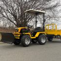 Taurus Tauros ZX 18 PRO 4x4, 18,5 LE-s kertészeti kistraktor, széles kerekekkel, hótolólappal, bukókerettel, és utánfutóval szenzációs áron !!! 5. kép