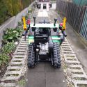 MGM Lampacrescia MGM TTR 886 HD ipari kivitelű lánctalpas rézsűnyíró gazvágó-mulcsozó gép, 13,5 LE-s Briggs&Stratton XR 2100 kivitelű motorral meredek lejtők nyírására 5. kép
