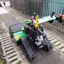 MGM Lampacrescia MGM TTR 886 HD ipari kivitelű lánctalpas rézsűnyíró gazvágó-mulcsozó gép, 13,5 LE-s Briggs&Stratton XR 2100 kivitelű motorral meredek lejtők nyírására 6. kép