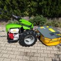 MGM Lampacrescia 13 le-s Castoro Super Honda ipari kivitelű fűkaszáló kistraktor („Kemper” jellegű kettődobos kaszával) 8. kép