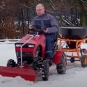 DAKR Cseh gyártmányú, Panter FD-5, 16 LE-s, kerti kistraktor hótolólappal 4. kép