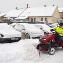 DAKR Panter FD-5 minitraktor hótolólappal-sószóróval, (Cseh gyártmányú), 16 LE-s, szenzációs áron 3. kép